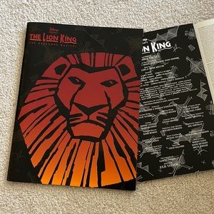 The Lion King Broadway Musical Program -EC SFH